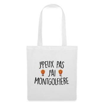 J'peux pas j'ai montgolfière - Sac en tissu - blanc - Devant