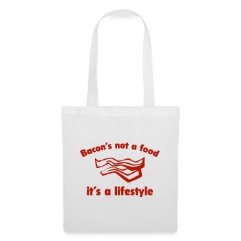 Le bacon n’est pas un aliment, c’est un style de vie - Sac en tissu - blanc - Devant