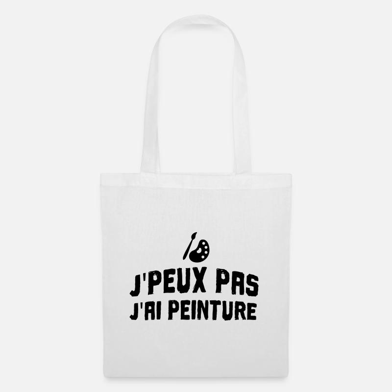 I can't paint - Tote Bag - white