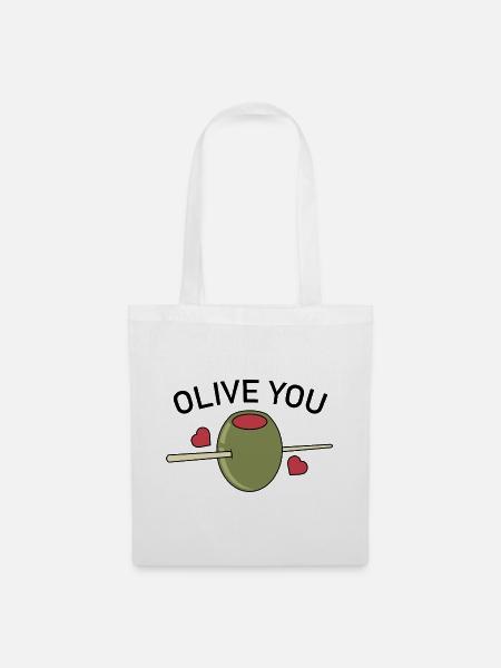 Olive Du - Stoffbeutel - Weiß