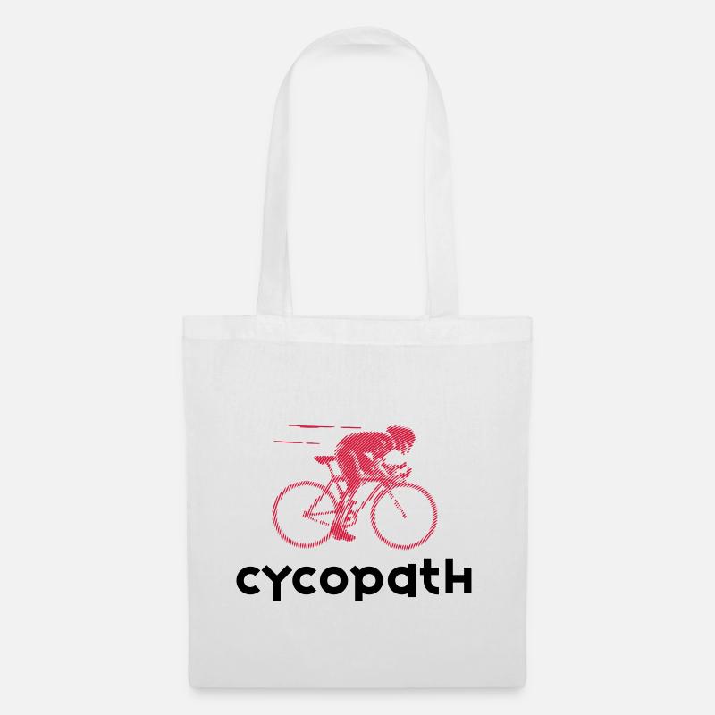 Cycopath, nur für echte Radfahrer. - Stoffbeutel - Weiß