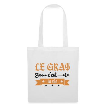 Fat is life - Tote Bag - white - Front