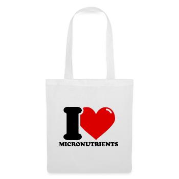 I Love Micronutrients – Fitness Weightlifting l - Tote Bag - white - Front