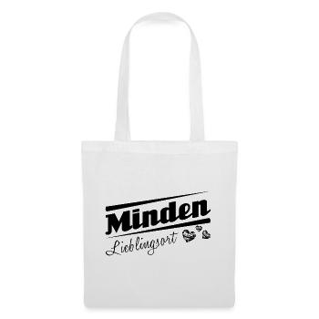 Minden - Lieblingsort mit Stadtnamen - Stoffbeutel - Weiß - Vorne