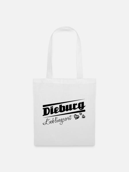 Dieburg - Lieblingsort mit Stadtnamen - Stoffbeutel - Weiß