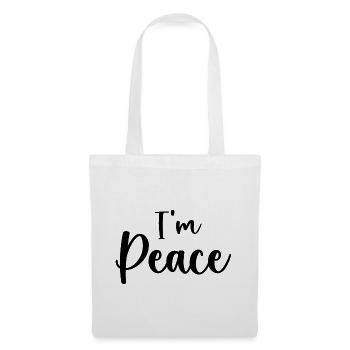 I Come In Peace I'm Peace Funny Matching Couple - Sac en tissu - blanc - Devant