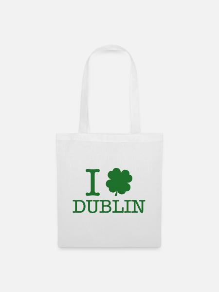 Ich liebe Dublin - Stoffbeutel - Weiß