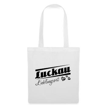 Luckau - Lieblingsort mit Stadtnamen - Stoffbeutel - Weiß - Vorne