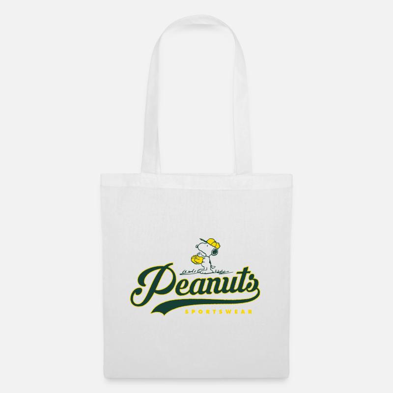 Peanuts Snoopy Baseball - Sac en tissu - blanc