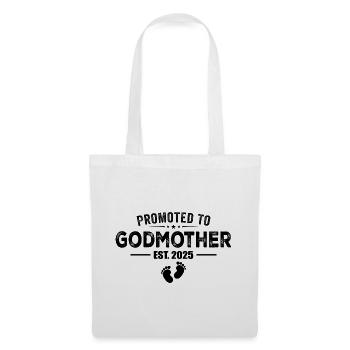 Promoted To Godmother 2025 - Funny New Godmother - Sac en tissu - blanc - Devant