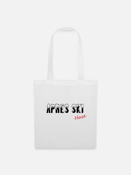 Apres Skihase - Stoffbeutel - Weiß
