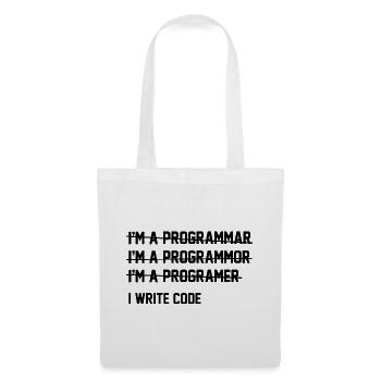 Ich schreibe Code - Stoffbeutel - Weiß - Vorne
