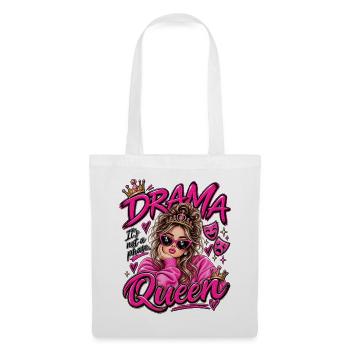 Drama Queen Pink  - Stoffbeutel - Weiß - Vorne