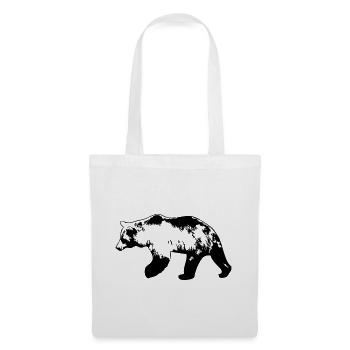 Grizzly Bear Bear - Tote Bag - white - Front