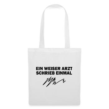 Arzt Geschenk Notarzt Medizin Krankenwagen - Stoffbeutel - Weiß - Vorne