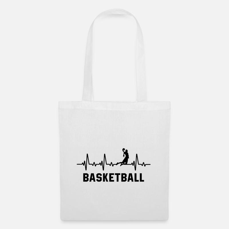 Basketbal - Stoffbeutel - Weiß