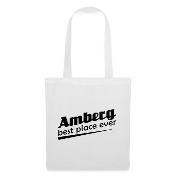 Amberg - Stadt best place ever - Stoffbeutel - Weiß - Vorne