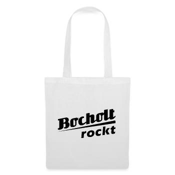 Bocholt rockt - Textdesign mit Stadtnamen - Stoffbeutel - Weiß - Vorne
