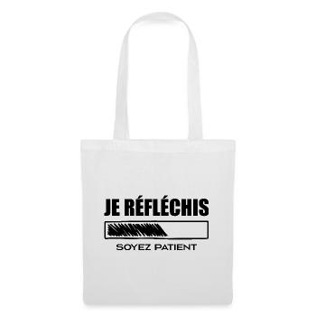 I'm thinking about it, be patient - Tote Bag - white - Front