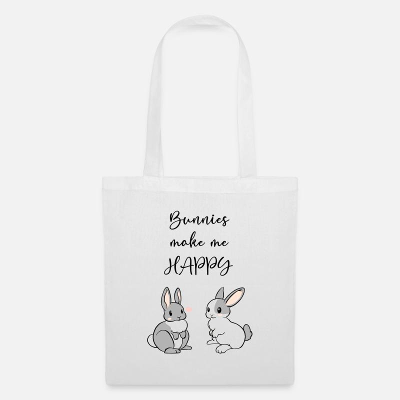 Bunnies Butt Rabbit Popo Gift Idea - Tote Bag - white