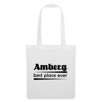 Amberg - Stadt best place ever - Stoffbeutel - Weiß - Vorne