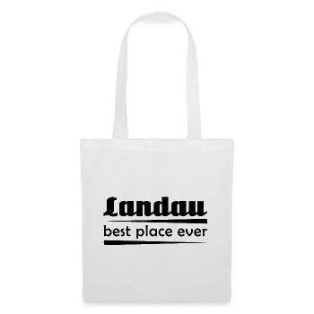 Landau - Stadt best place ever - Stoffbeutel - Weiß - Vorne