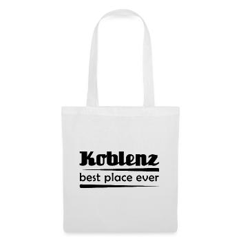 Koblenz - Stadt best place ever - Stoffbeutel - Weiß - Vorne