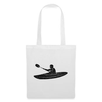 Kayak whitewater paddle vintage - Tote Bag - white - Front