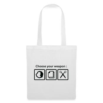 Choisissez votre arme - Sac en tissu - blanc - Devant