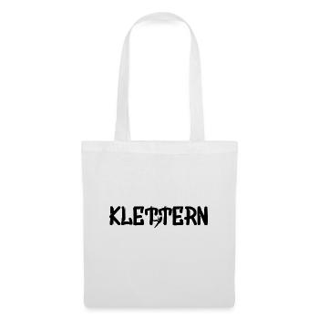 Geschenk Kletterer Boulderer klettern bouldern - Stoffbeutel - Weiß - Vorne