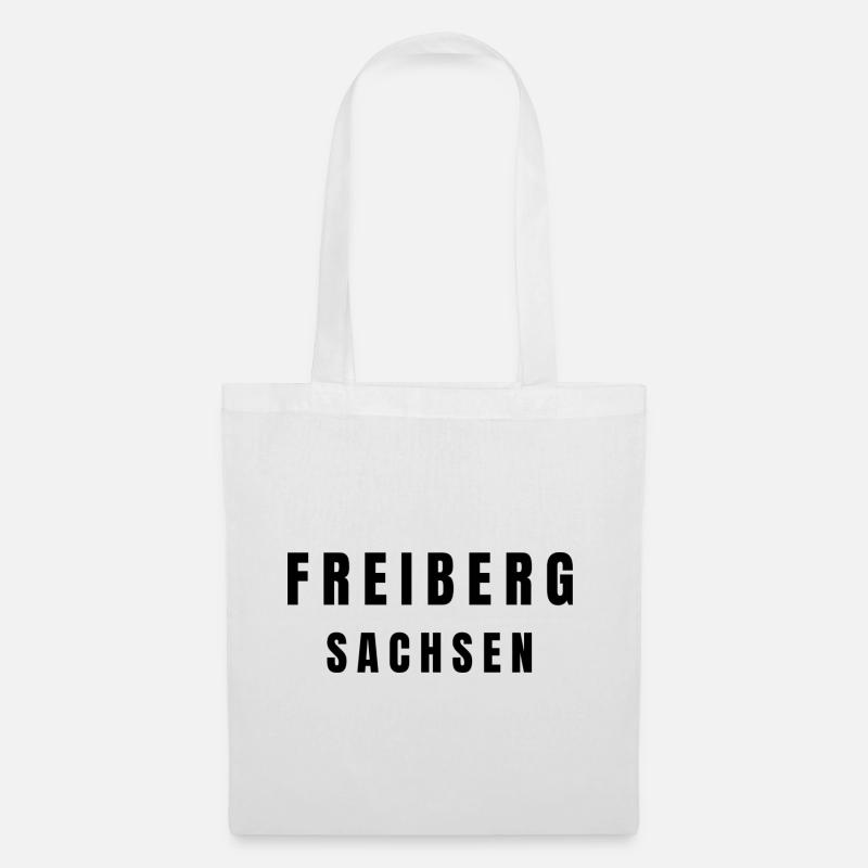Freiberg Sachsen - Stoffbeutel - Weiß