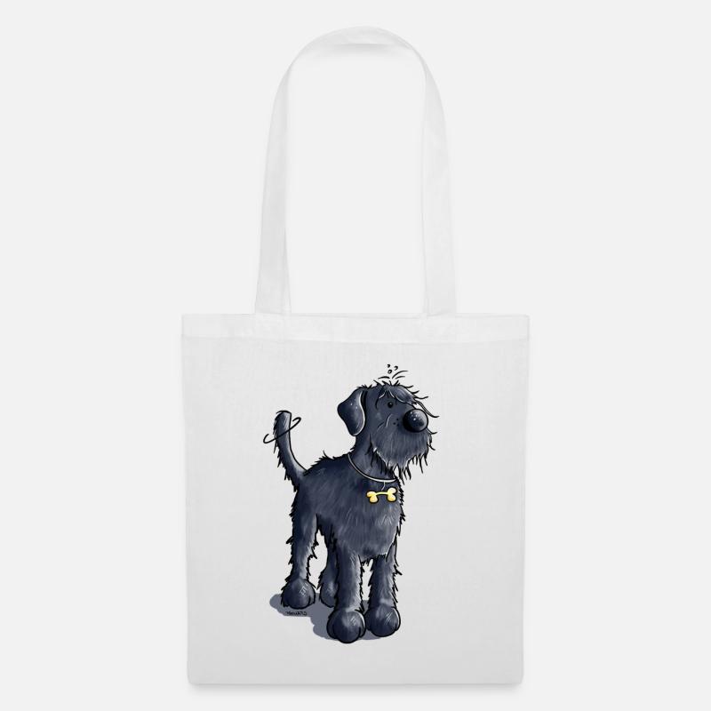 Niedlicher Schnauzer - Stoffbeutel - Weiß