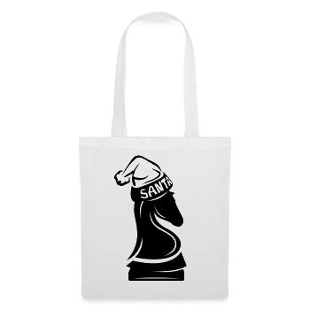 Schach Pferd Symbol Logo icon Illustration Grafik - Stoffbeutel - Weiß - Vorne