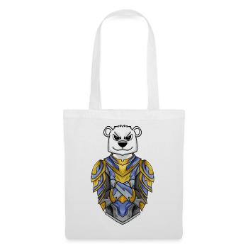 Knight Polar Bear cool Bear Polar Bear - Tote Bag - white - Front