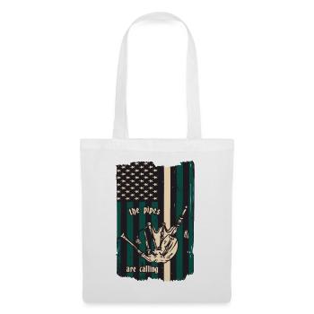Joueurs de cornemuse - Sac en tissu - blanc - Devant