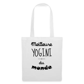 Meilleure YOGINI du monde ! - Sac en tissu - blanc - Devant