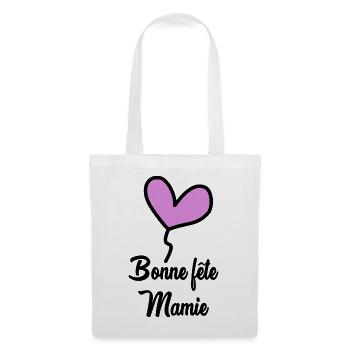 BONNE FÊTE MAMAN. MAMAN. FÊTE DES MÈRES. BONNE FÊT - Sac en tissu - blanc - Devant