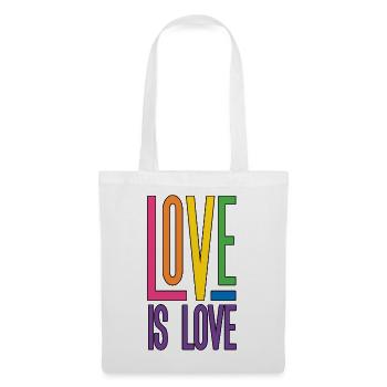 LGBTQ Pride Month - Love is Love - Tote Bag - white - Front