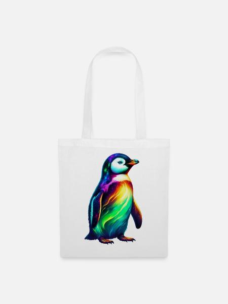 Pinguin - Stoffbeutel - Weiß