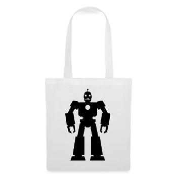 Roboter – KI Technik Sci-Fi Nerd Design - Stoffbeutel - Weiß - Vorne