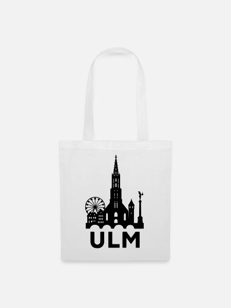 Ulm Silhouette - Stoffbeutel - Weiß
