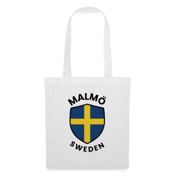 Conception du drapeau suédois - Sac en tissu - blanc - Devant