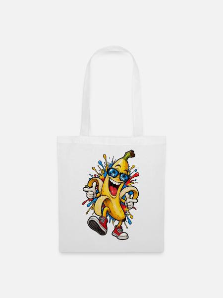 Coole Banane - Stoffbeutel - Weiß