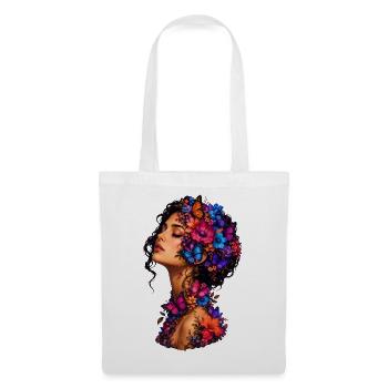 Butterfly Blossoms Wreath - Tote Bag - white - Front