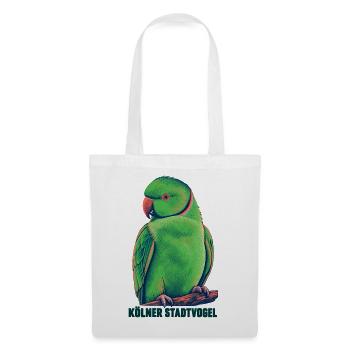Kölner Stadtvogel - Stoffbeutel - Weiß - Vorne