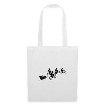 Père Noël avec des vélos - Sac en tissu - blanc - Devant