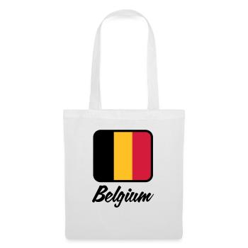National Flag of Belgium - Tote Bag - white - Front