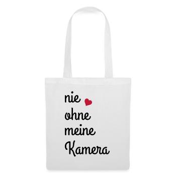 Never without my camera - Tote Bag - white - Front