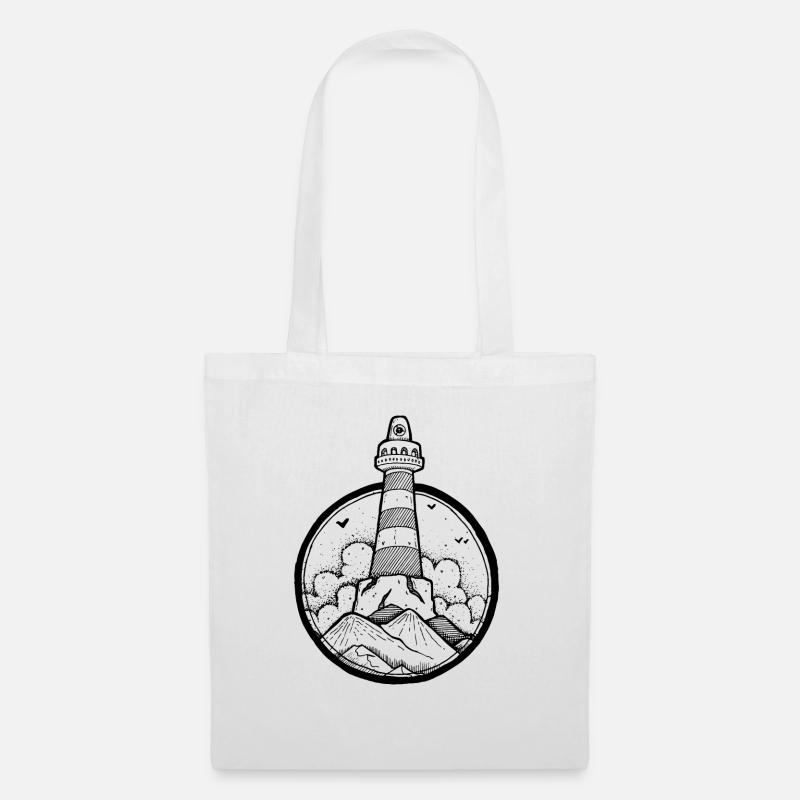 Maritime lighthouse - Tote Bag - white