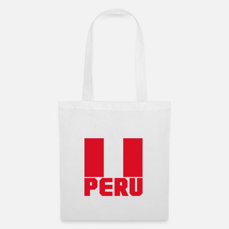 Peru - Stoffbeutel - Weiß